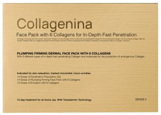 COLLAGENINA Face Pack with 6 Collagens 2x30 ml, 1x50 ml, Grade 2 komplekts, 1 gab.