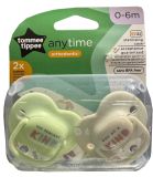 TOMMEE TIPPEE Anytime 0-6 m. māneklītis, 2 gab.