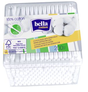 BELLA COTTON vates kociņi, 200 gab.