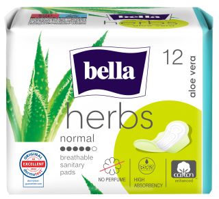 BELLA Herbs Aloe Vera higiēniskās paketes, 12 gab.