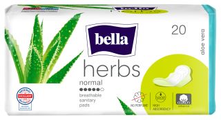 BELLA Herbs Aloe Vera higiēniskās paketes, 20 gab.