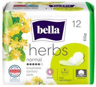 BELLA Herbs Tilia Aroma higiēniskās paketes, 12 gab.