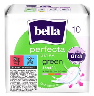 BELLA Ultra Green higiēniskās paketes, 10 gab.