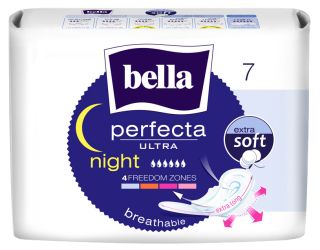 BELLA Ultra Night Extra Soft higiēniskās paketes, 7 gab.