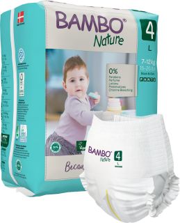 BAMBO NATURE Nature L-4, 7-14 kg autiņbiksītes, 20 gab.