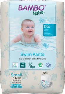 BAMBO NATURE Nature Swim Pants, S, 7-12 kg biksītes, 12 gab.