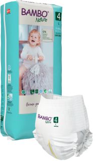 BAMBO NATURE Nature Tall (7-12 kg) Size 4 biksītes, 40 gab.