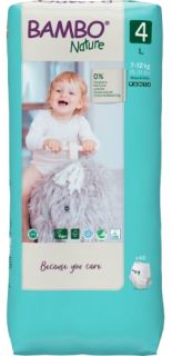 BAMBO NATURE Nature Tall (7-12 kg) Size 4 biksītes, 40 gab.