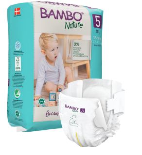 BAMBO NATURE Nature XL-5 (12-18 kg) autiņbiksītes, 22 gab.