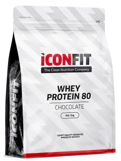 ICONFIT Whey Protein 80 - Chocolate pulveris, 1000 g