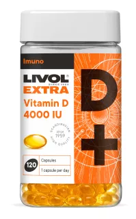 LIVOL Extra Vitamin D 4000 IU kapsulas, 120 gab.