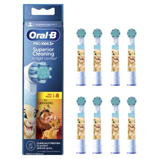 ORAL-B Lion King Brush Kids 3+ elektriskās zobu birstes uzgaļi, 8 gab.