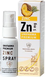 UNIFARMA PREMIUM Zinc sprejs, 25 ml