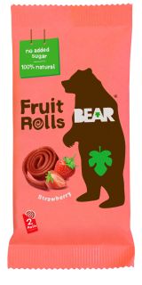 BEAR Strawberry rullīši, 20 g