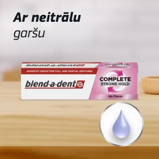 BLEND-A-DENT Complete Strong Hold, No Flavor fiksējošs krēms zobu protēzēm, 47 g