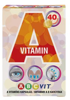ABC VIT A Vitamin kapsulas, 40 gab.