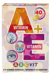 ABC VIT A+E Vitamin kapsulas, 40 gab.