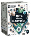 PARENE Mega 100 % Minerals + B-Complex kapsulas, 30 gab.