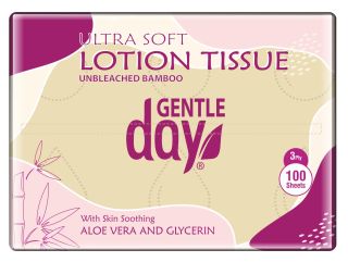 GENTLE DAY Bamboo Lotion Tissues salvetes, 100 gab.