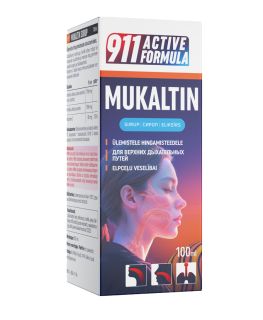 911 Active Formula Herbal Mukaltin eliksīrs, 100 ml
