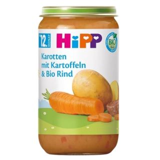 HIPP dārzeņu, liellopu gaļas, no 12 mēnešiem biezenis, 250 g
