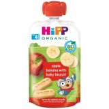 HIPP Organic Apple Banana & Baby Biscuit (4+) biezenis, 100 g