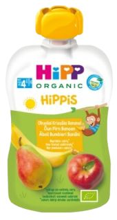 HIPP Organic Apple Pear Banana (4+) biezenis, 100 g