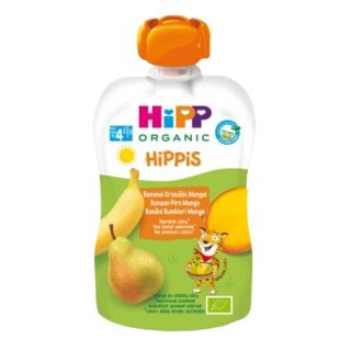 HIPP Organic Banana Pear Mango (4+) biezenis, 100 g