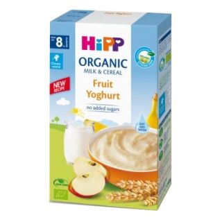 HIPP Organic Milk & Cereal Fruit Yoghurt (8+) biezputra, 250 g