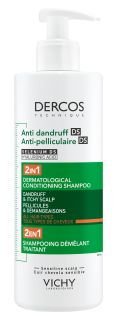 VICHY Dercos Anti Dandruff, 2 in 1 šampūns-kondicionieris, 390 ml