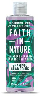 FAITH IN NATURE Lavender & Geranium šampūns, 400 ml
