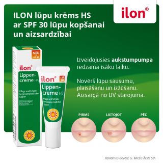 ILON HS SPF 30 lūpu krēms, 10 ml