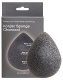 PURABLE Konjac Sponge - Charcoal attīrošs sūklis, 1 gab.