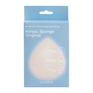 PURABLE Konjac Sponge - Original attīrošs sūklis, 1 gab.