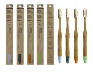 ECODENTA Bamboo (medium) zobu birste, 1 gab.