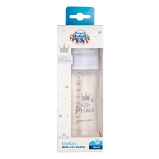 CANPOL BABIES Anti-colic PP Easy Start Royal Baby Blue pudelīte, 240 ml