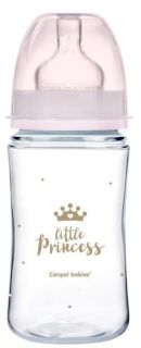 CANPOL BABIES Anti-colic PP Easy Start Royal Baby Pink pudelīte, 240 ml