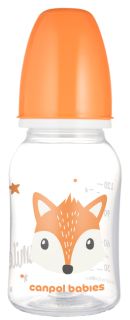 CANPOL BABIES Cute Animals Orange pudelīte, 120 ml