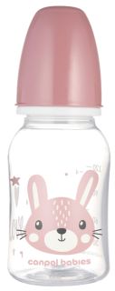 CANPOL BABIES Cute Animals Pink pudelīte, 120 ml