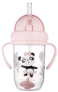 CANPOL BABIES Exotic Animals, 6m+, pink mācību krūzīte, 270 ml
