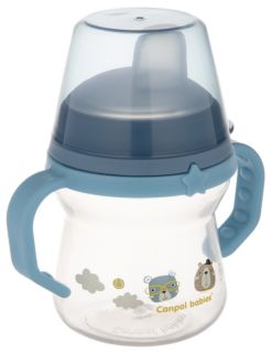 CANPOL BABIES FirstCup Bonjour Paris Blue krūzīte ar rokturiem, 150 ml