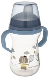 CANPOL BABIES FirstCup Bonjour Paris Blue krūzīte ar rokturiem, 250 ml