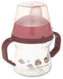 CANPOL BABIES FirstCup Bonjour Paris Pink krūzīte ar rokturiem, 150 ml