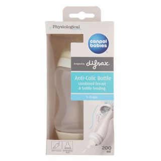 CANPOL BABIES S form Anti-Colic pudelīte, 200 ml