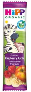HIPP Organic Fruit Raspberry in Banana Apple batoniņš, 23 g