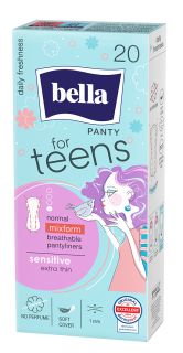 BELLA Teens Panty Sensitive ikdienas ieliktnīši, 20 gab.