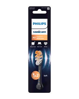 PHILIPS Sonicare Premium All-in-One (melni) elektriskās zobu birstes uzgaļi, 2 gab.