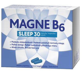 MAGNE B6 Sleep (Magnijs) kapsulas, 30 gab.