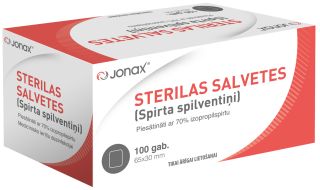 JONAX 65x30 mm sterilas salvetes, 100 gab.