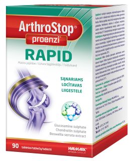 ARTHROSTOP Proenzi Rapid tabletes, 90 gab.